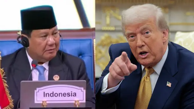 Presiden Prabowo Subianto - Presiden Donald Trump