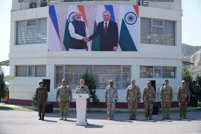 Қўшма ҳарбий машғулотлар икки давлат Қуролли Кучлари ўртасидаги ҳамкорлик доирасида еттинчи бор ташкил этилмоқда