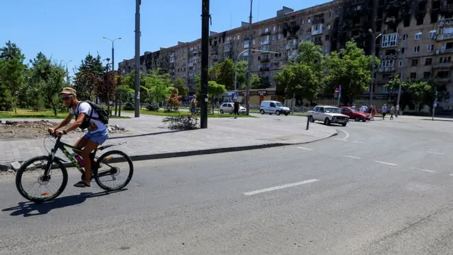 Архівне фото з окупованого Маріуполя