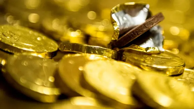 шоколадные монеты