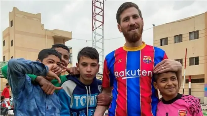 Mchoraji wa Misri anayefanana na Messi wa Barcelona