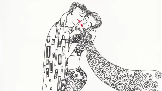 Right swiping 'the kiss'