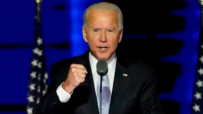 Joe Biden phát biểu sau chiến thắng.