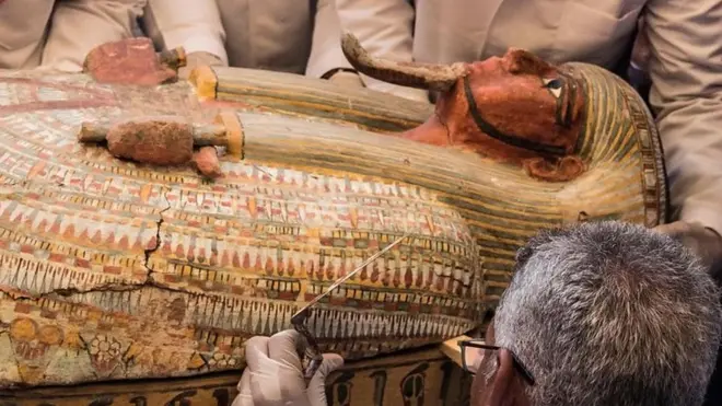 بالفيديو: "أهم اكتشاف أثري بمصر منذ 100 عام "