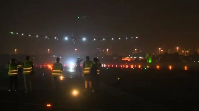 Приземление самолета