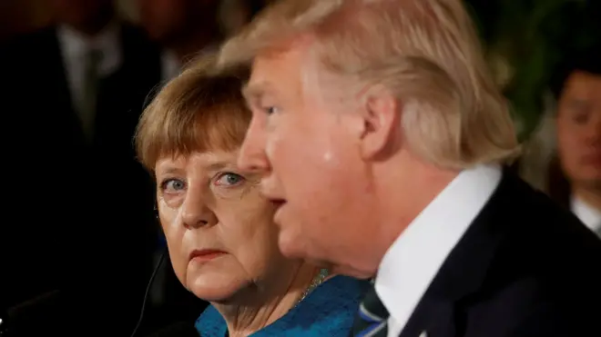 Merkel y Trump