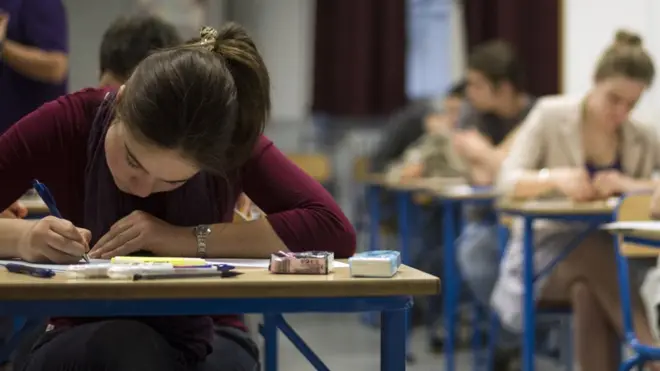 Studensts writing exams