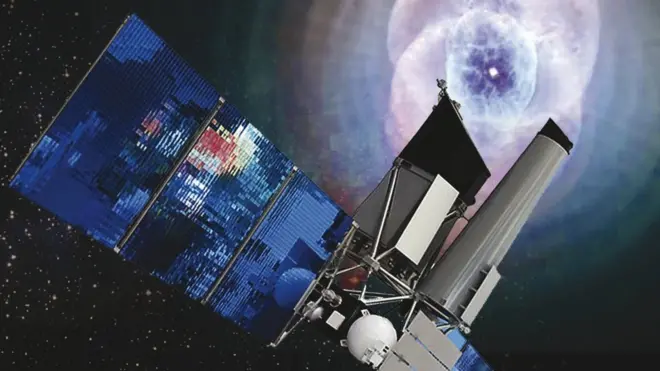 La misión Spektr-RG en realidad incluye dos telescopios en uno. (Ilustración: cortesía RussianSpaceWeb.com)