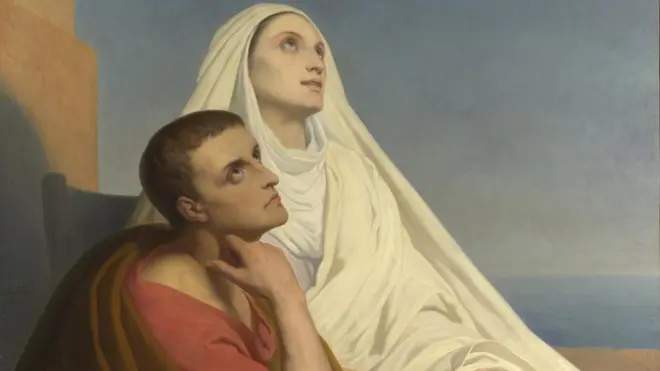 Santos Agustín y Mónica, 1854. Artista: Ary Scheffer.