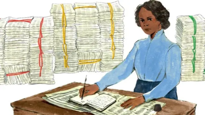 Google doodle dey celebrate di 197 year birthday of Mary Ann Shadd Cary,