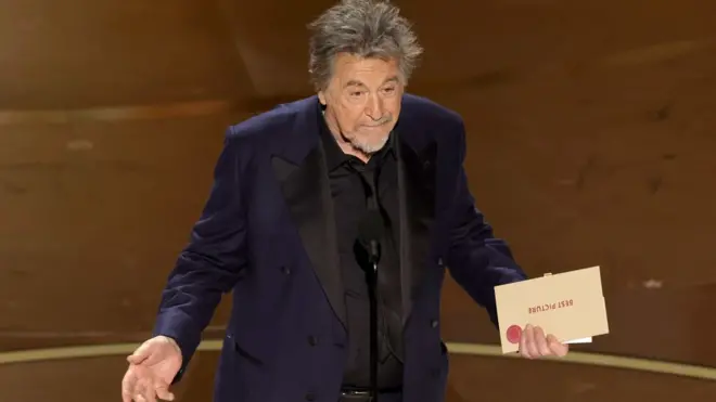 Al Pacino didn't bother to read out all the best picture nominees