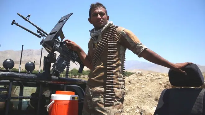 Afghan government soldier