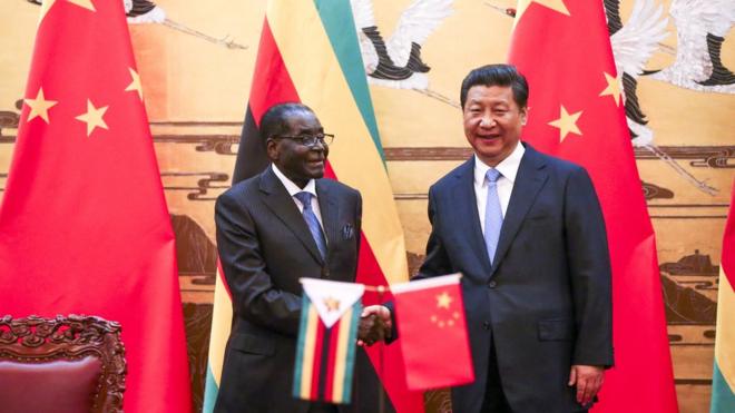 Xi y Mugabe