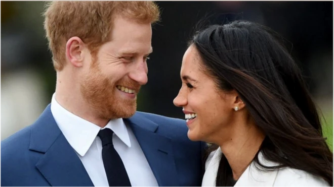 Meghan Markle and Prince Harry at their first appearance together in public in September 2017