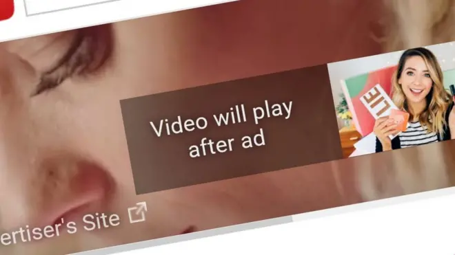 Many YouTube videos are preceded by ads