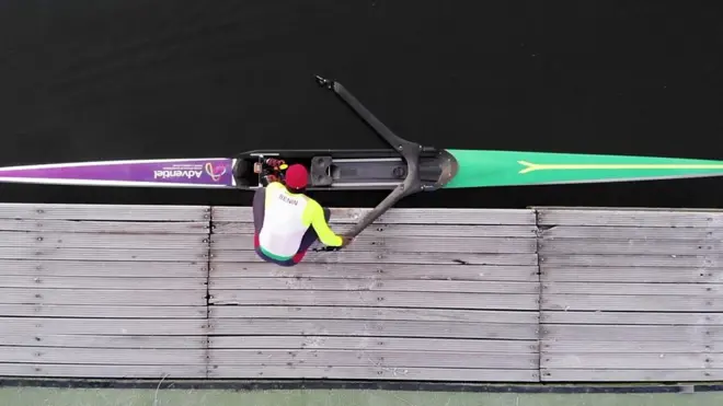 Privel Hinkati est le premier rameur béninois à s'être qualifié pour les Jeux Olympiques