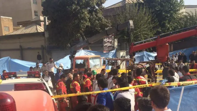 فرونشست زمین در خیابان قیام تهران