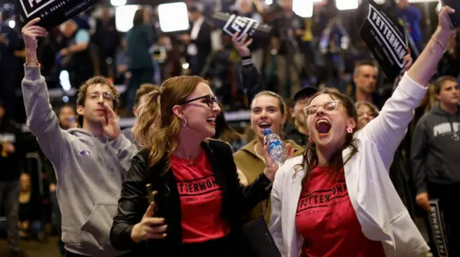 Democrats celebrate in Pennsylvania