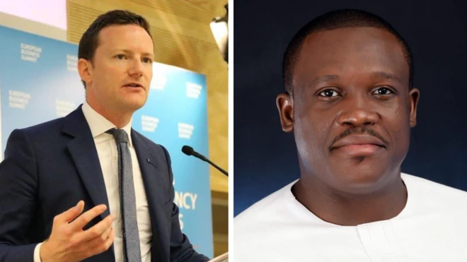 Seb Dance and Sam George both be lawmakers wey serve dia kontris