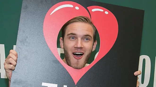 A message on affected TVs encourages victims to subscribe to the Youtuber Pewdiepie