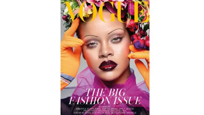 Rihanna, première femme noire à la une de Vogue UK