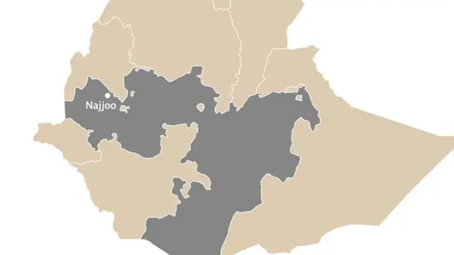 የኢትዮጵያ ካርታ