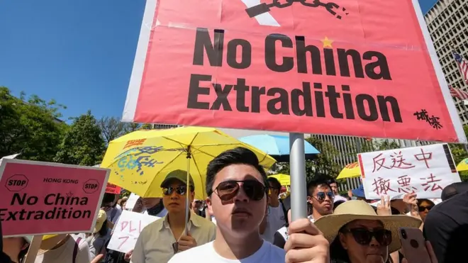 protesters in Hong Kong