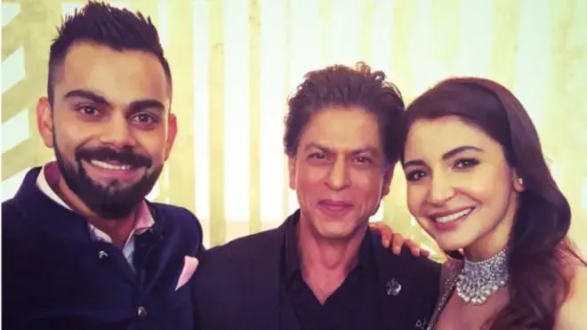 شاہ رخ خان کے ساتھ انوشکا اور وراٹ