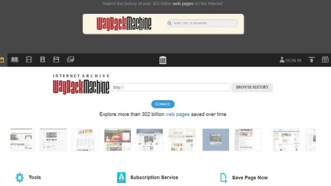 بدأ موقع أرشيف الإنترنت حفظ سجل تاريخي لصفحات الإنترنت منذ عشرين عاما