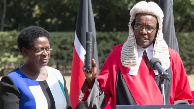 Jaji Mkuu David Maraga akila kiapo