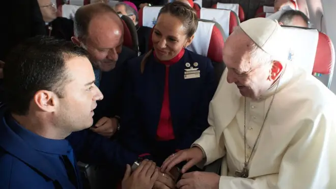 The couple asked Pope Francis to simply bless their marriage, but he had other ideas