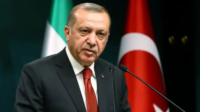 Erdoğan, "Temenni ederim ki ifade edilen bazı gerçeklerden ABD'ye gitmeden bir an önce dönülmüş olunur" dedi