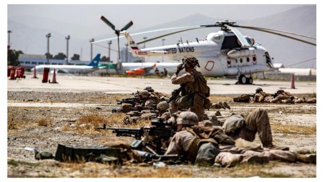 US troops at Kabul airport