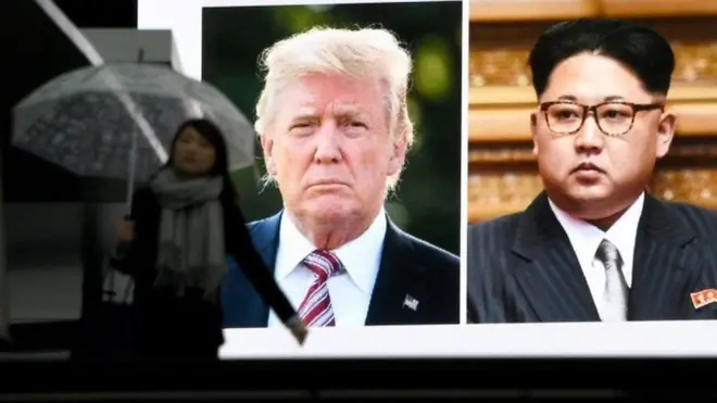 અમેરિકાના પ્રમુખ ડોનલ્ડ ટ્રમ્પ અને ઉત્તર કોરિયાના સર્વોચ્ચ નેતા કિમ જોંગ-ઉન