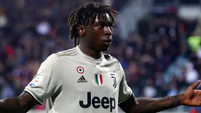 Juventus forward Moise Kean
