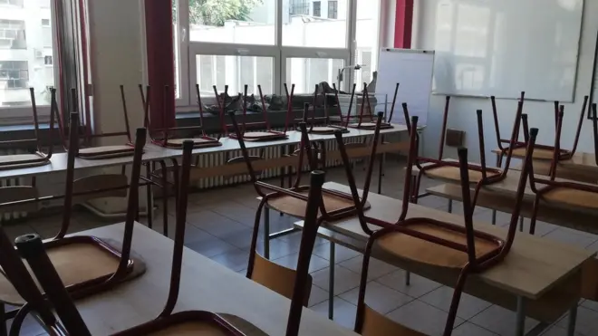 Čest prizor u školama tokom 2020. godine.