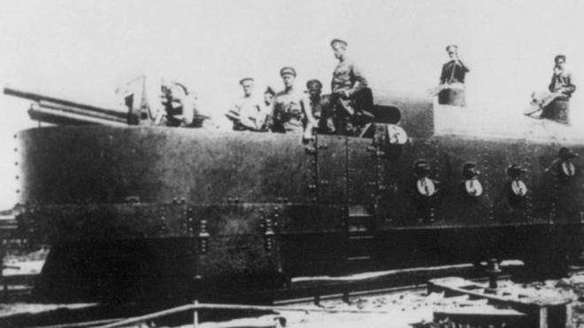 Красный бронепоезд в Сибири (1918 год)