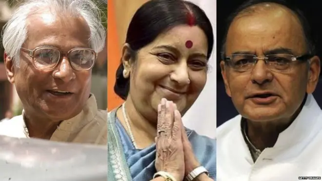 पूर्व केंद्रीय मंत्री अरुण जेटली, सुषमा स्वराज और जॉर्ज फर्नाडीस
