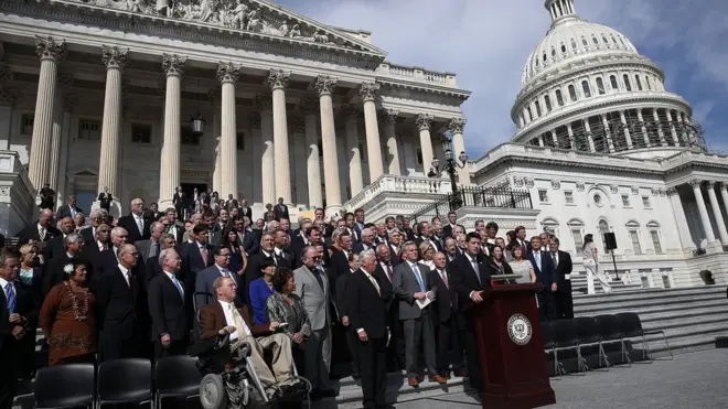 Члены Палаты представителей в пятницу приняли участие в памятной церемонии, посвященной годовщине событий 11 сентября