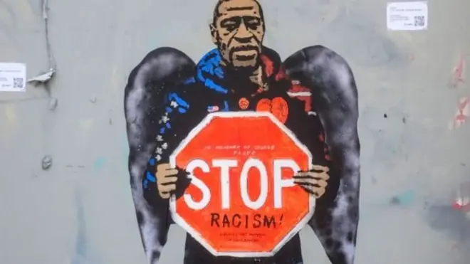 غرافيتي لجورج فلويد