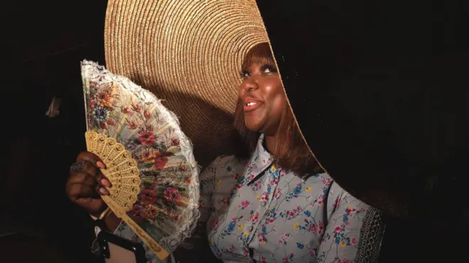 A spectator watches the first match between South Africa and Zambia, of the African Polo Open at the Rosefield Polo Club, Centurion, on October 20, 2019. - South African team won the match against Zambia 7-6.