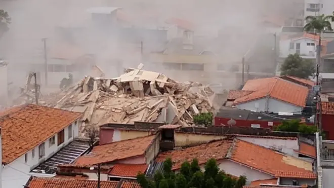 Prédio tinha sete andares e 13 apartamentos, todos ocupados