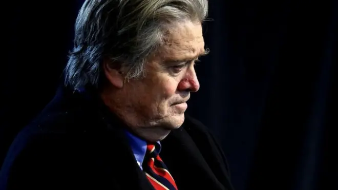 ski Beyaz Saray Başstratejisti Steve Bannon,