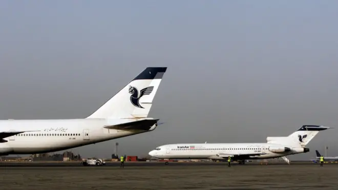 تأثر أسطول الطائرات الإيرانية بسبب العقوبات