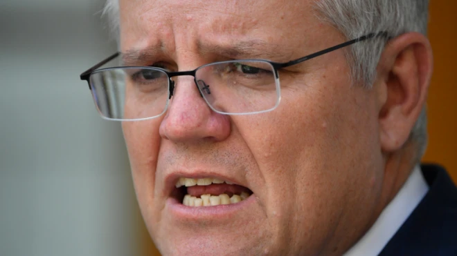 Scott Morrison said the post by Beijing was a "shameful" and "appalling" action