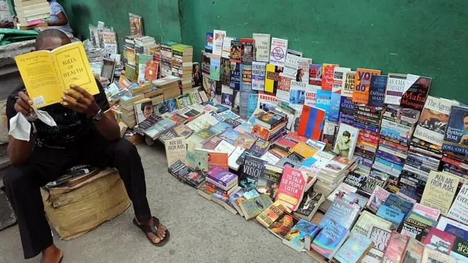 Roadside book seller