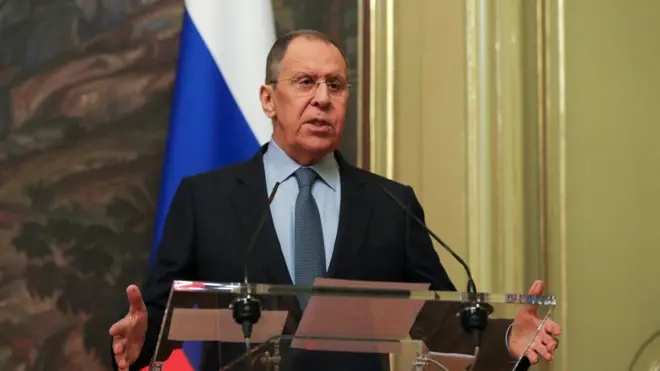 Ministro russo Sergei Lavrov falou sobre o riscoaplicativo apostas esportivasuma Terceira Guerra Mundial: "O perigo é sério, real. Não pode ser subestimado."