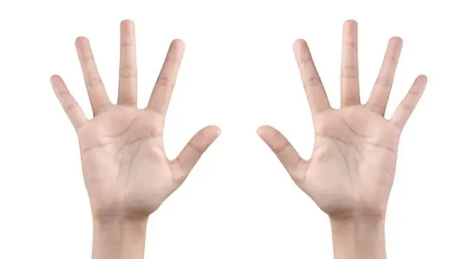 Kawaida kwa wanawake kidole cha pili kutoka kidole gumba na kidole cha pete huwa vina urefu sawa