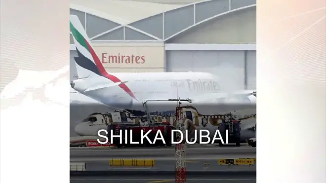 Shilka diyaarada ee garoonka Dubai