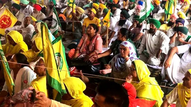 प्रदर्शकारी किसान